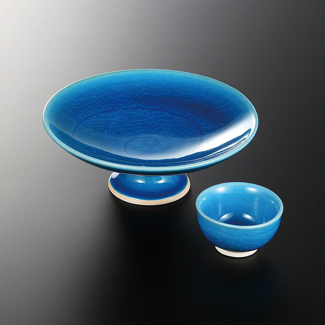 宮城陶器　青磁釉　高台付皿 宮城陶器 青磁釉 高台付皿 宮城陶器 宮城正幸 青磁釉 5寸高台