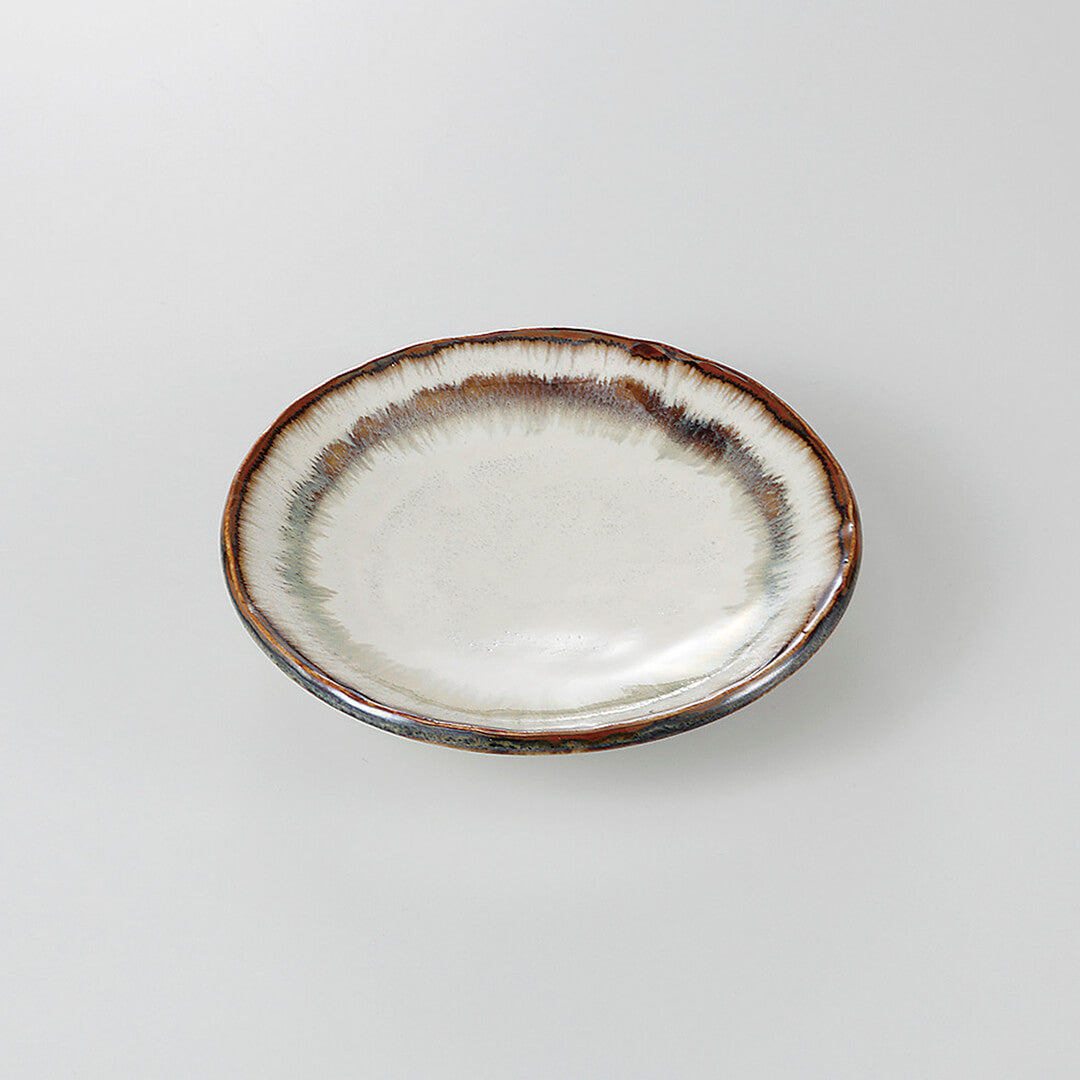 5.0羽反銘々皿　溜　1230113-060 5.0羽反銘々皿 溜 1230113-060