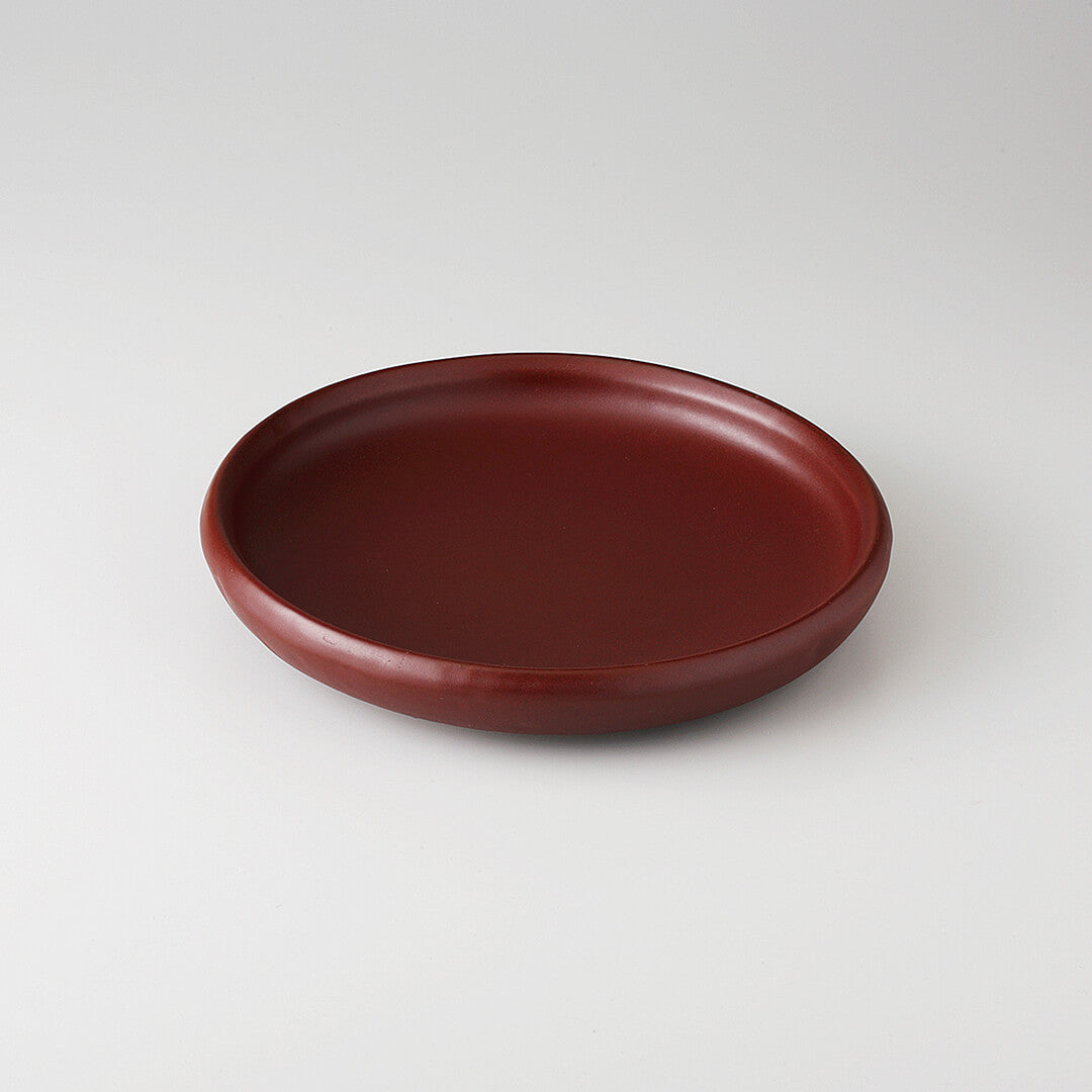 朱赤 6.5陶板皿 20×3.2cm