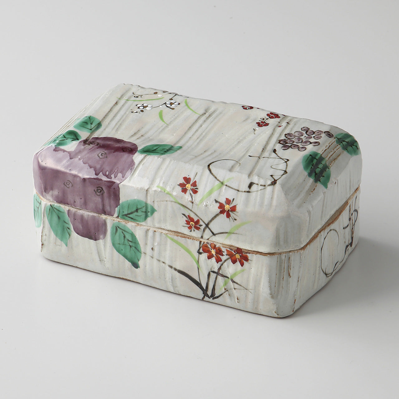 四季 陶箱 16×10.7×7.5cm