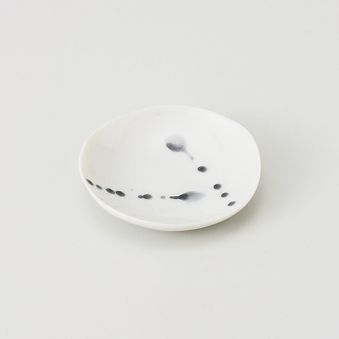 墨吹染め 豆皿 [ 珍味・千代口 ] 7.3×7×1.5cm