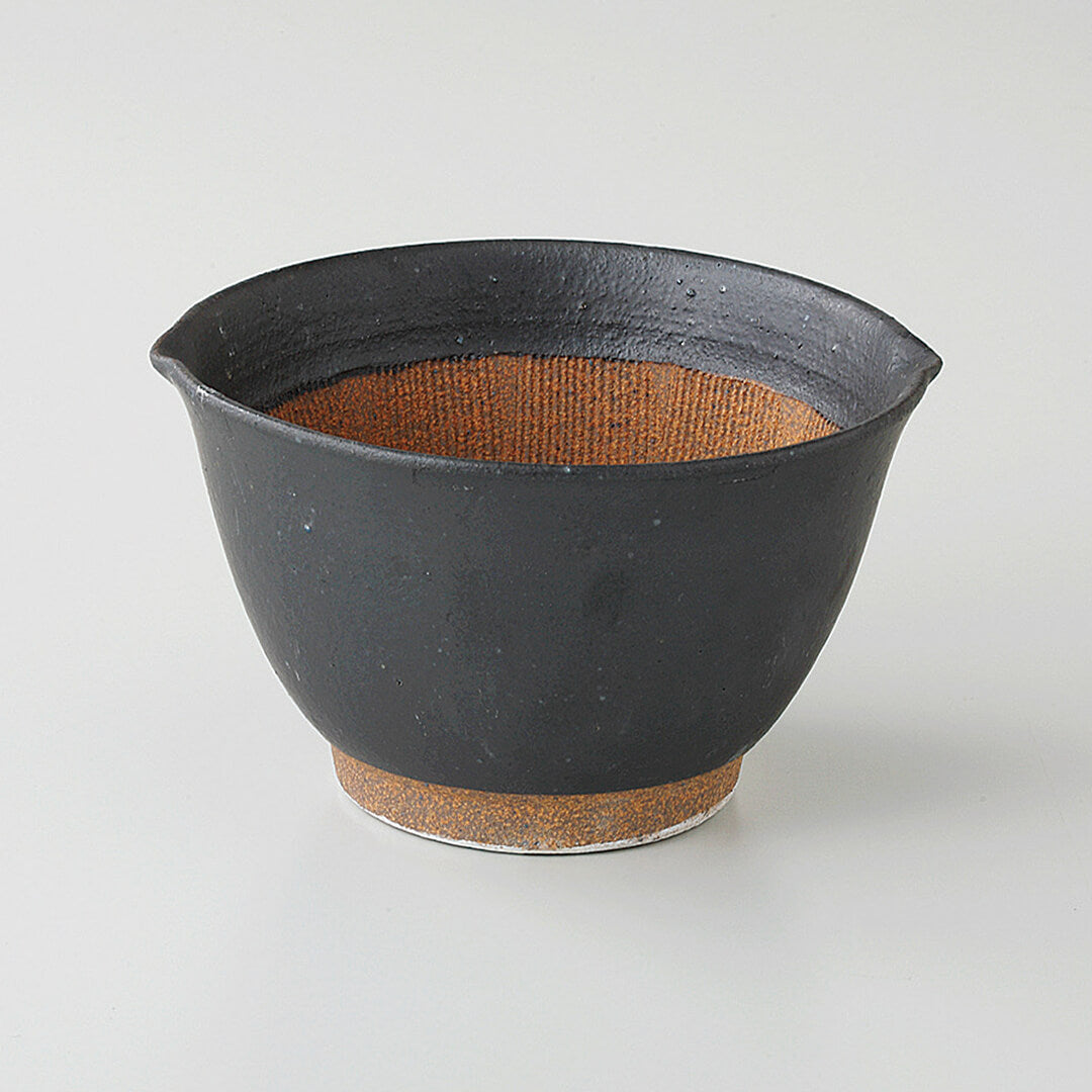炭黒 両口すり鉢(特大) [ 小鉢・中鉢 ] 15×16.5×9.8cm