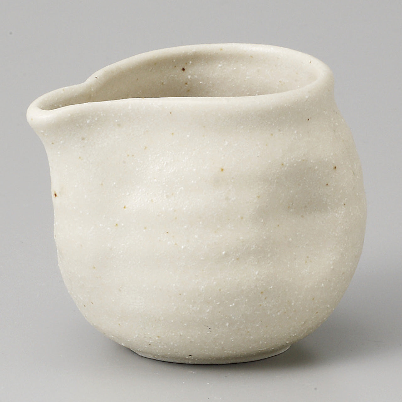 粉引 汁次マイクロ 8×6.7×6.2cm