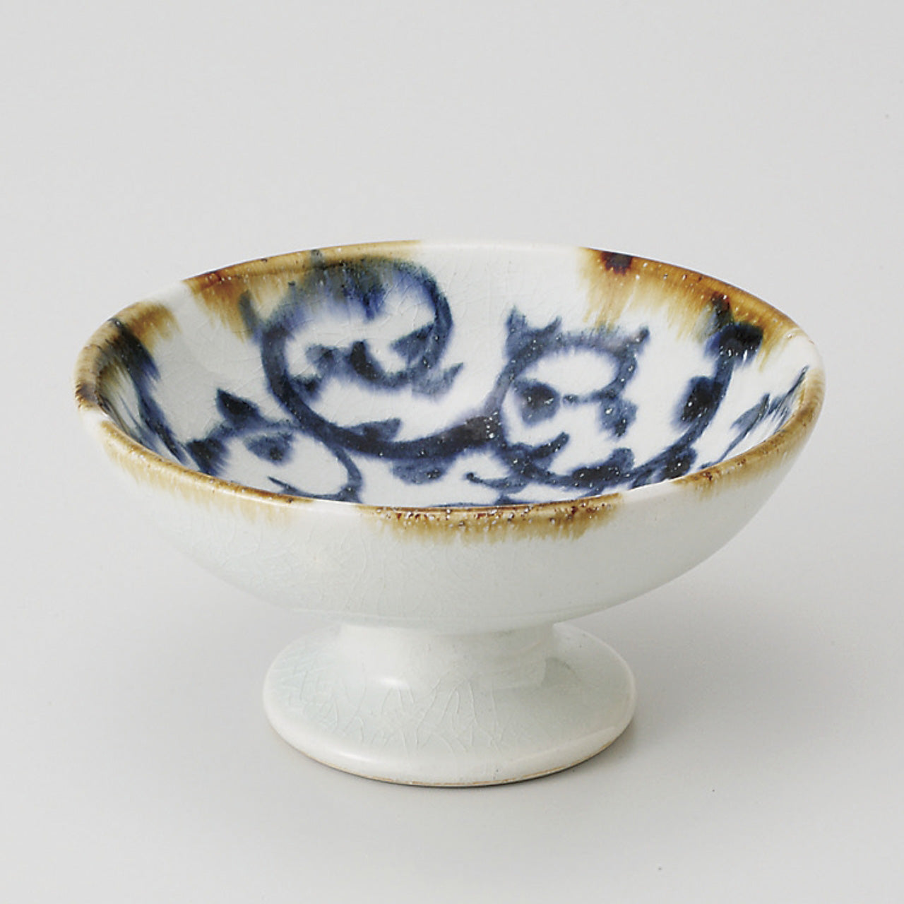 安南唐草 高台鉢 11.8×6.1cm