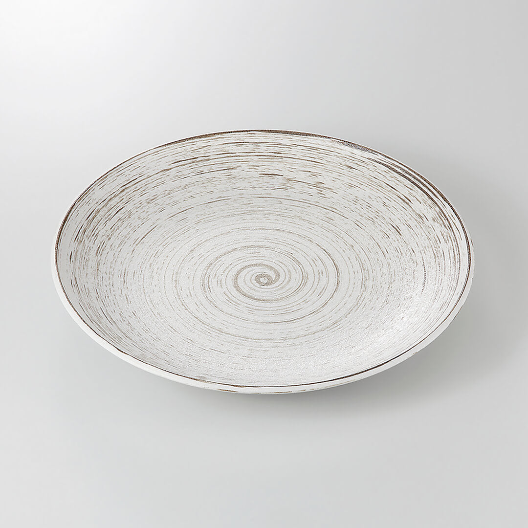 錆うず巻 9.0皿 [ 大皿 ] 28.5×3.8cm