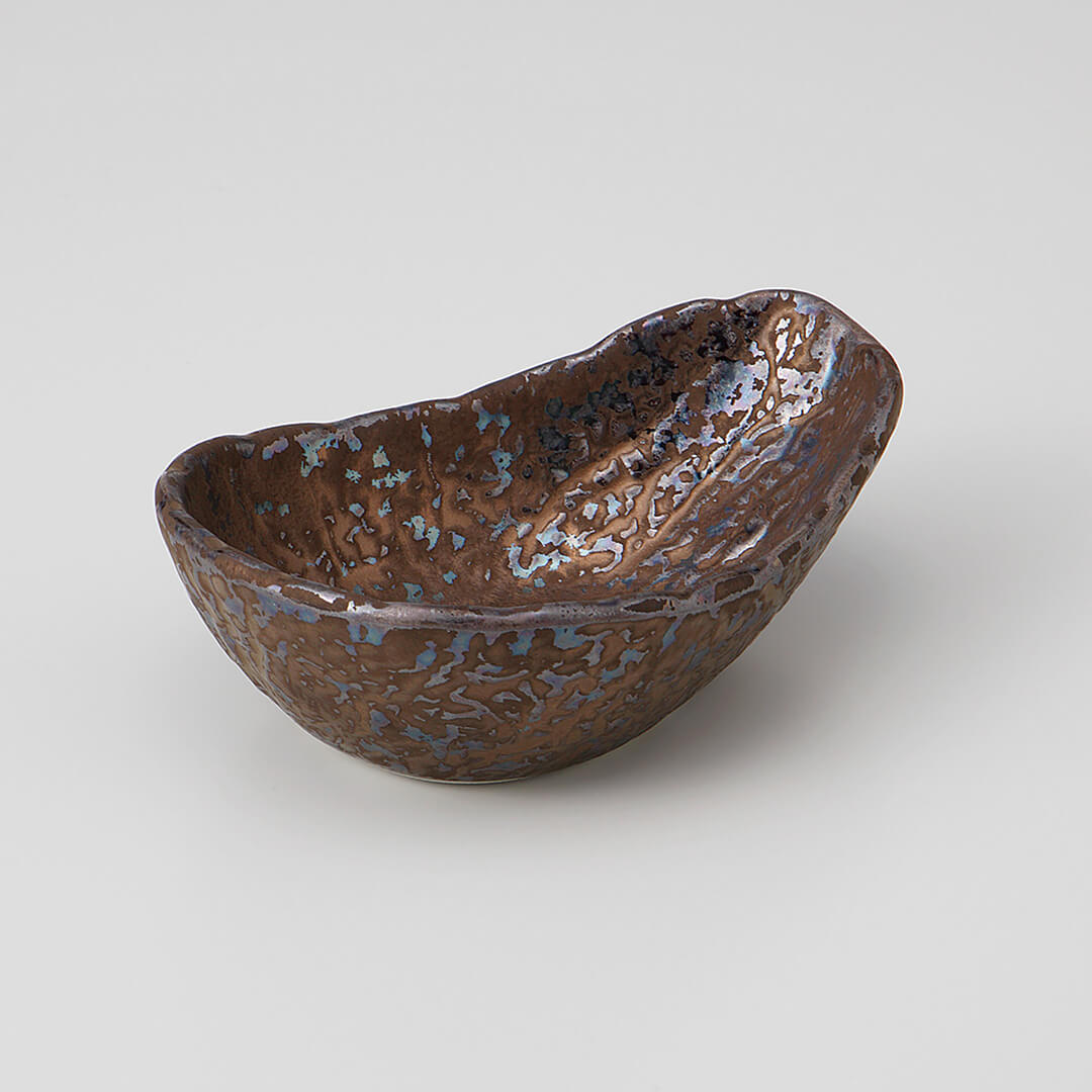 熔岩流 岩目たたき小付 [ 小鉢 ] 12.2×9×4cm
