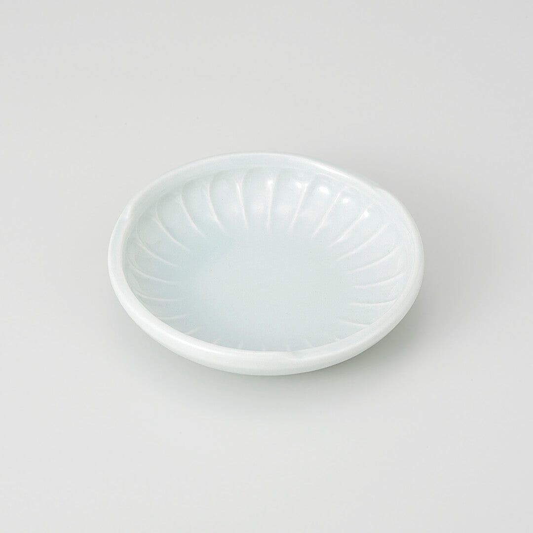 青磁 菊型小皿 [ 小皿・豆皿 ] 9×2cm
