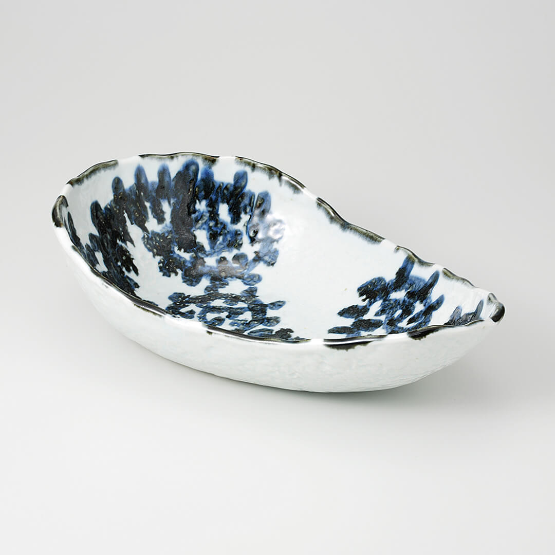 唐草 岩雫盛鉢 32×20.3×8.8cm