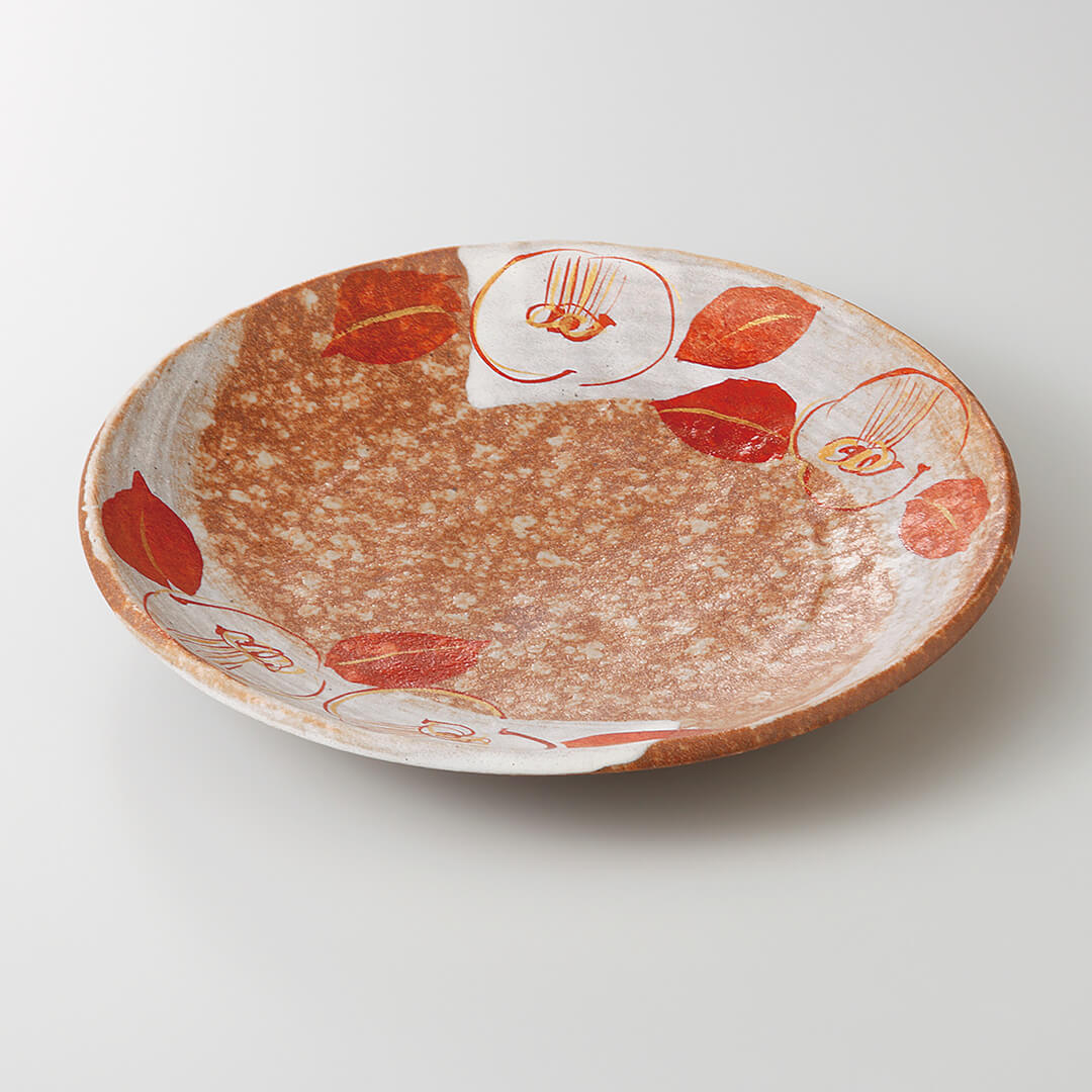 線紋椿 8.0皿 [ 大皿 ] 24.3×3.7cm