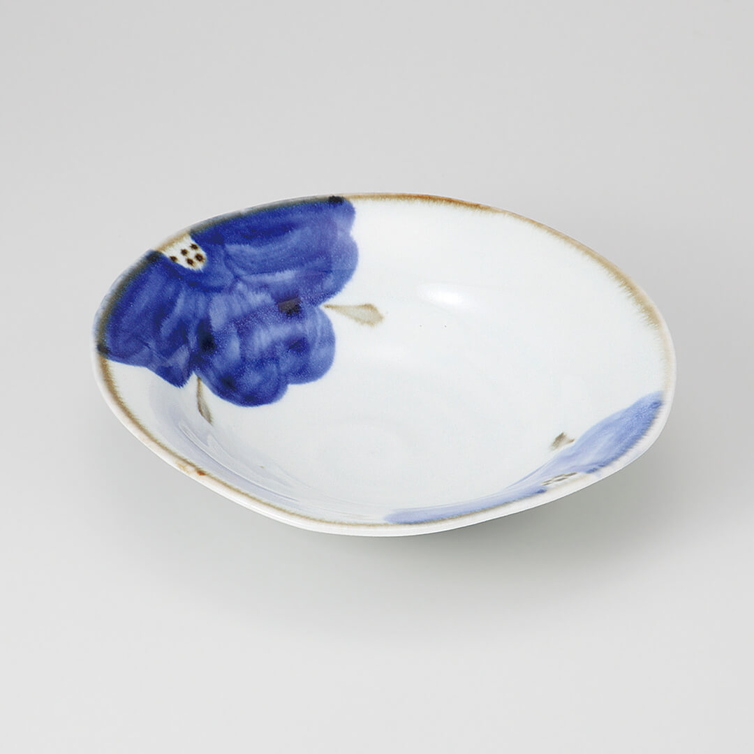 あいおい ゆらぎ浅鉢 [ 向付 ] 19.6×5.3cm