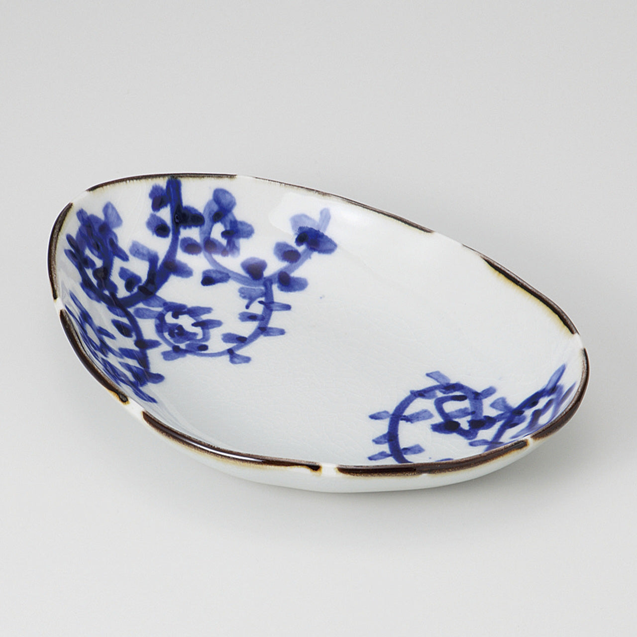 かいらぎ唐草 三角皿 20×15.4×4cm