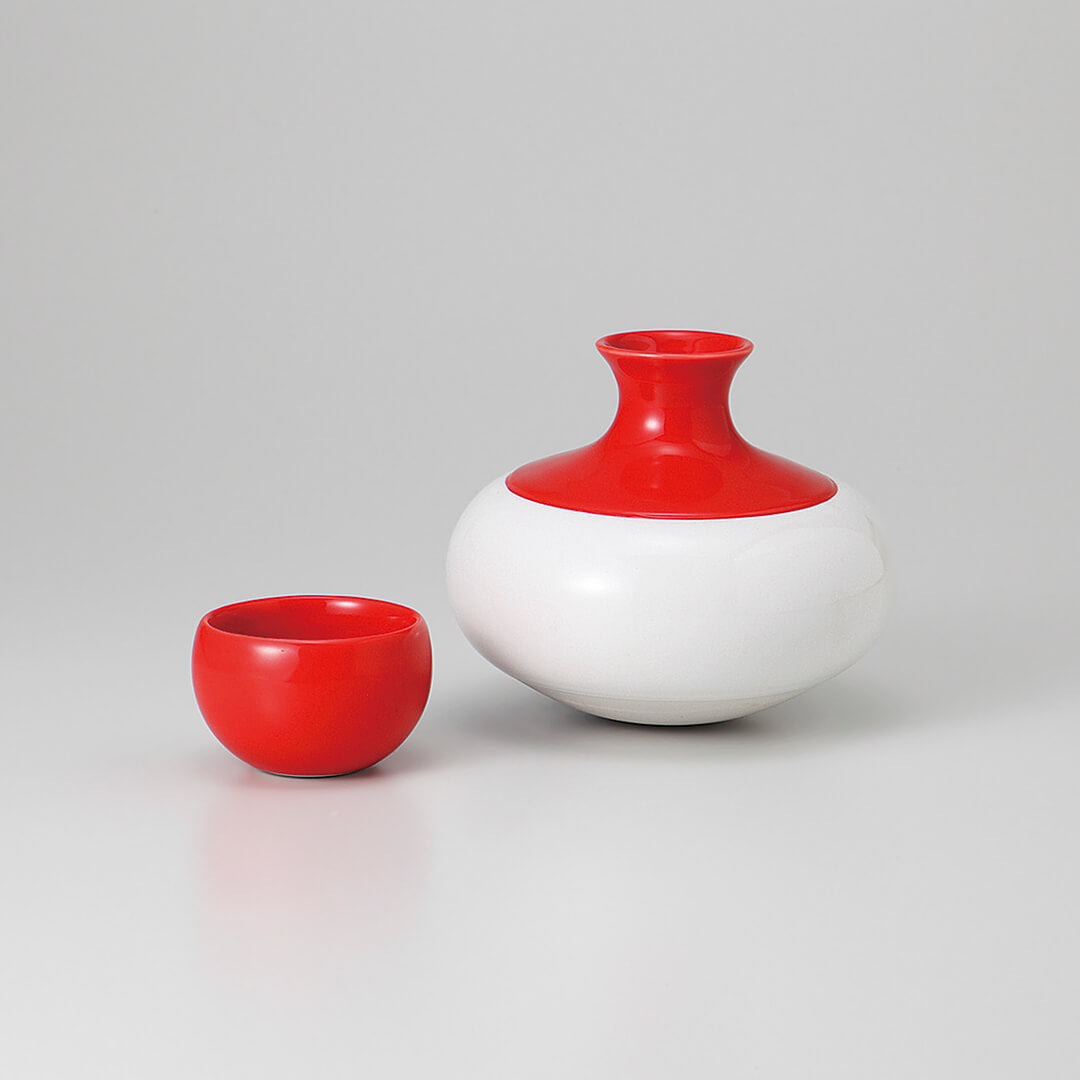 御神酒徳利、赤絵徳利 楽天市場】錦神酒 神酒徳利 4寸 一対 陶器 上品 11センチ 伝統的