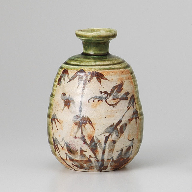 織部竹絵(玉山窯) 徳利 [ 酒器・徳利 ] 7.9×11.5cm 330cc