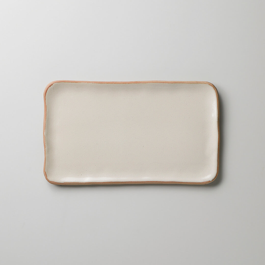 クリーム 25cm長角皿 [ 長角・長皿 ] 25.5×15.5×1.7cm
