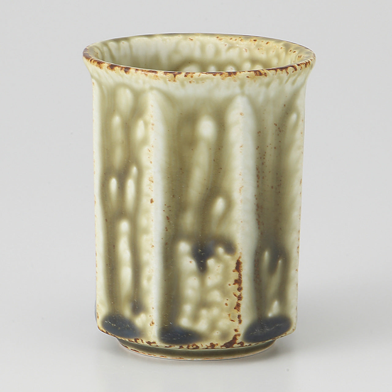 イラボ釉 八角湯呑 6.3×8.2cm 150cc