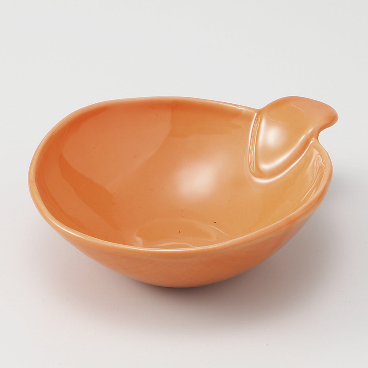 オレンジ 手付ボール 15.4×12.3×4.3cm