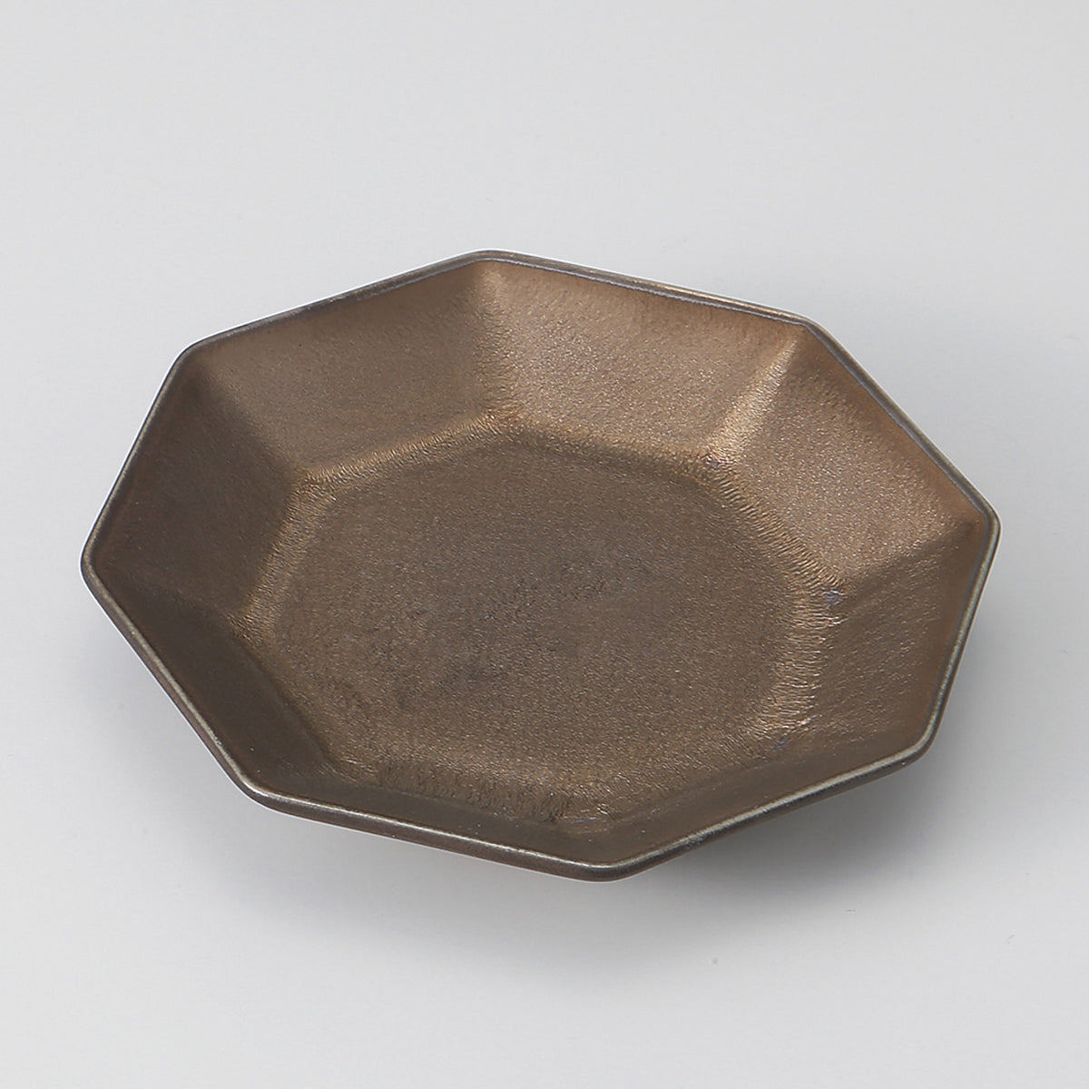 ゴールド 八角取皿 12×11.4×2.2cm