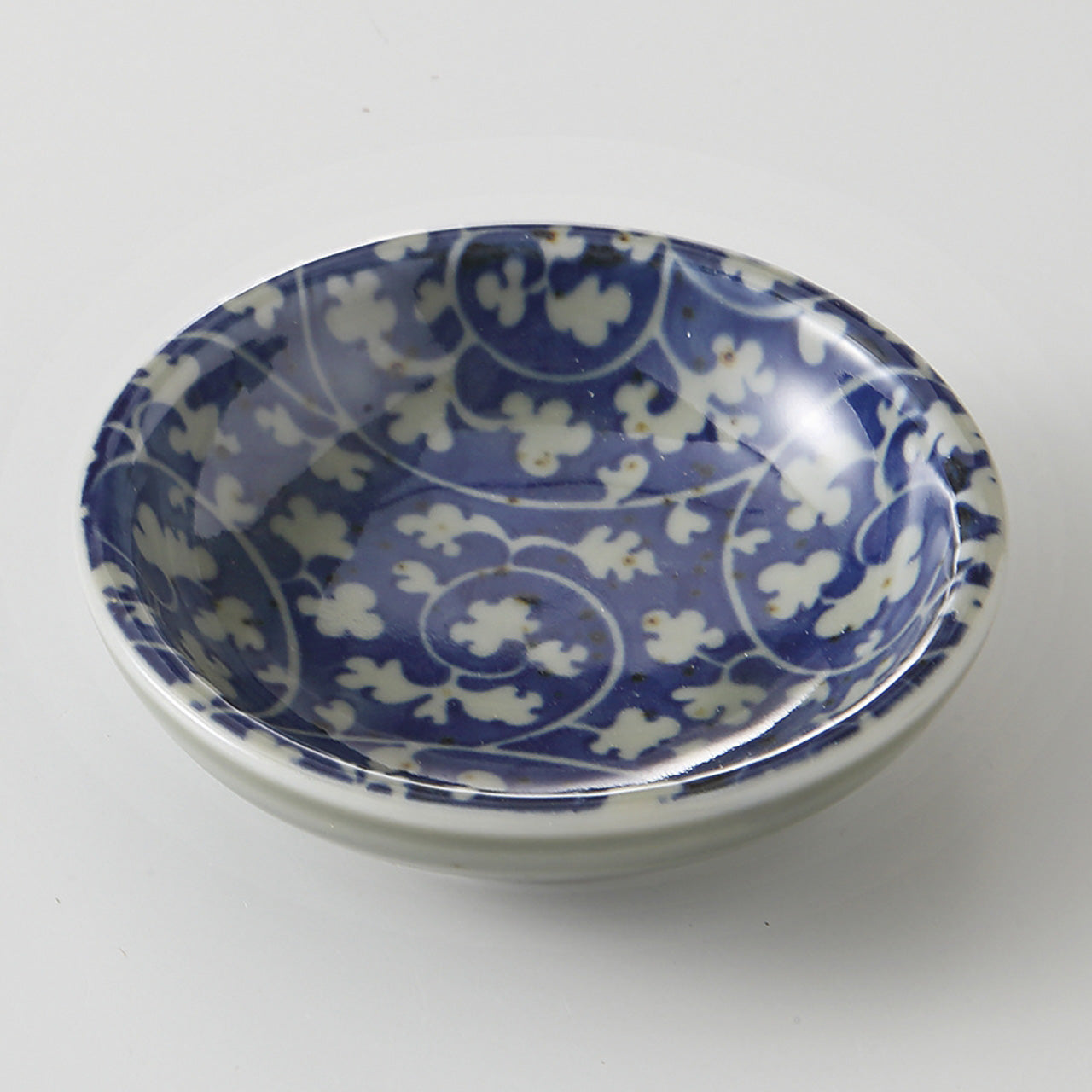 だみ唐草 玉皿 7.6×2.1cm