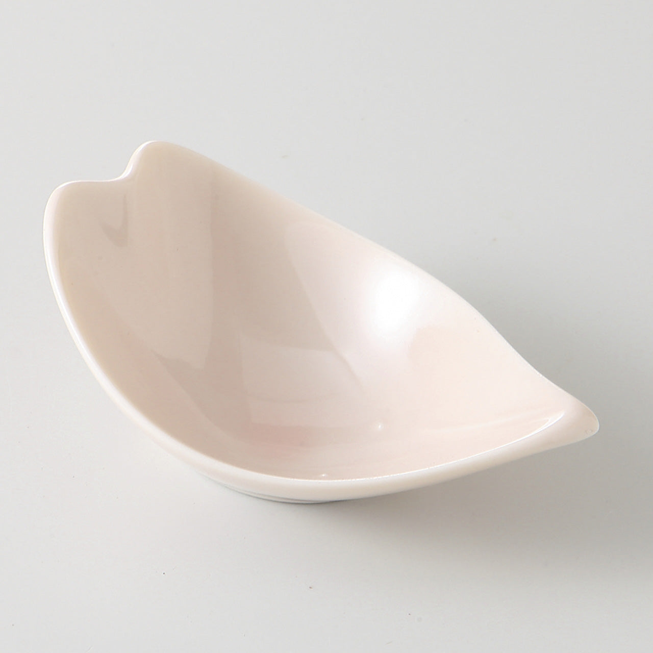 ピンク 花びら小付 9.7×6.4×3.8cm