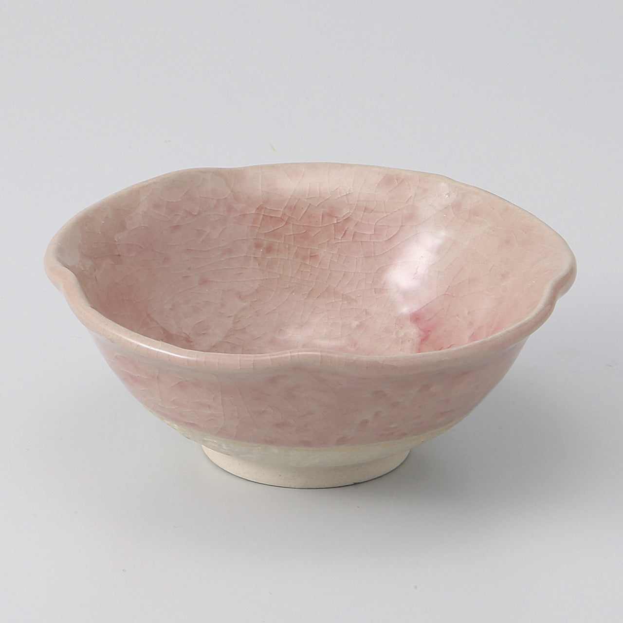 ピンク 花型小鉢 11.8×4.7cm
