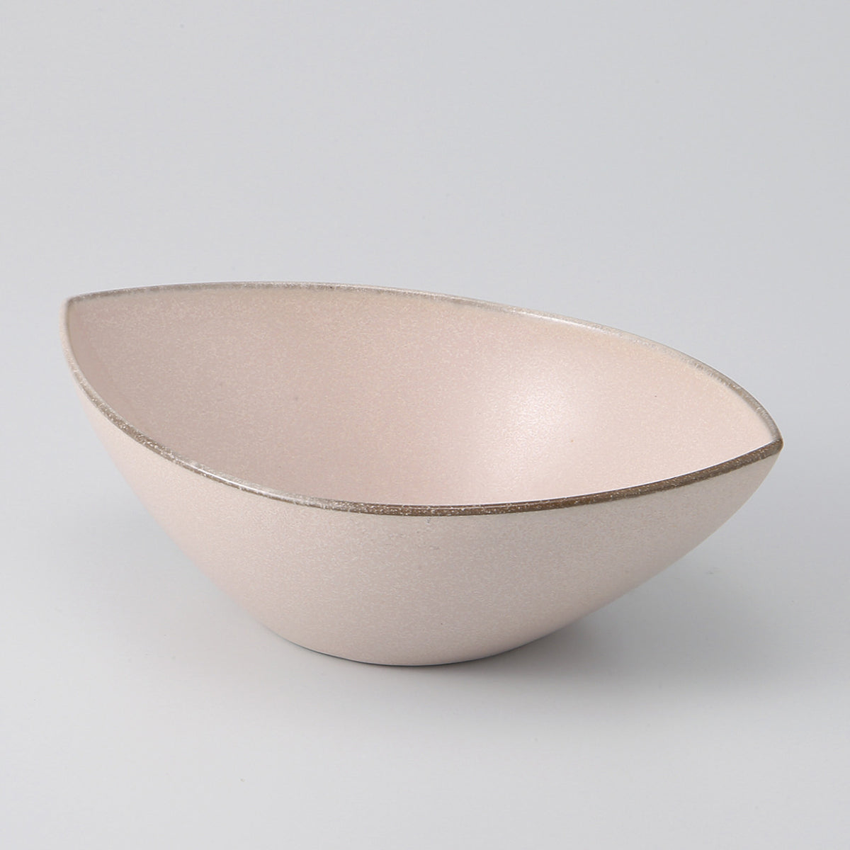 ピンク 楕円鉢 18.5×13cm