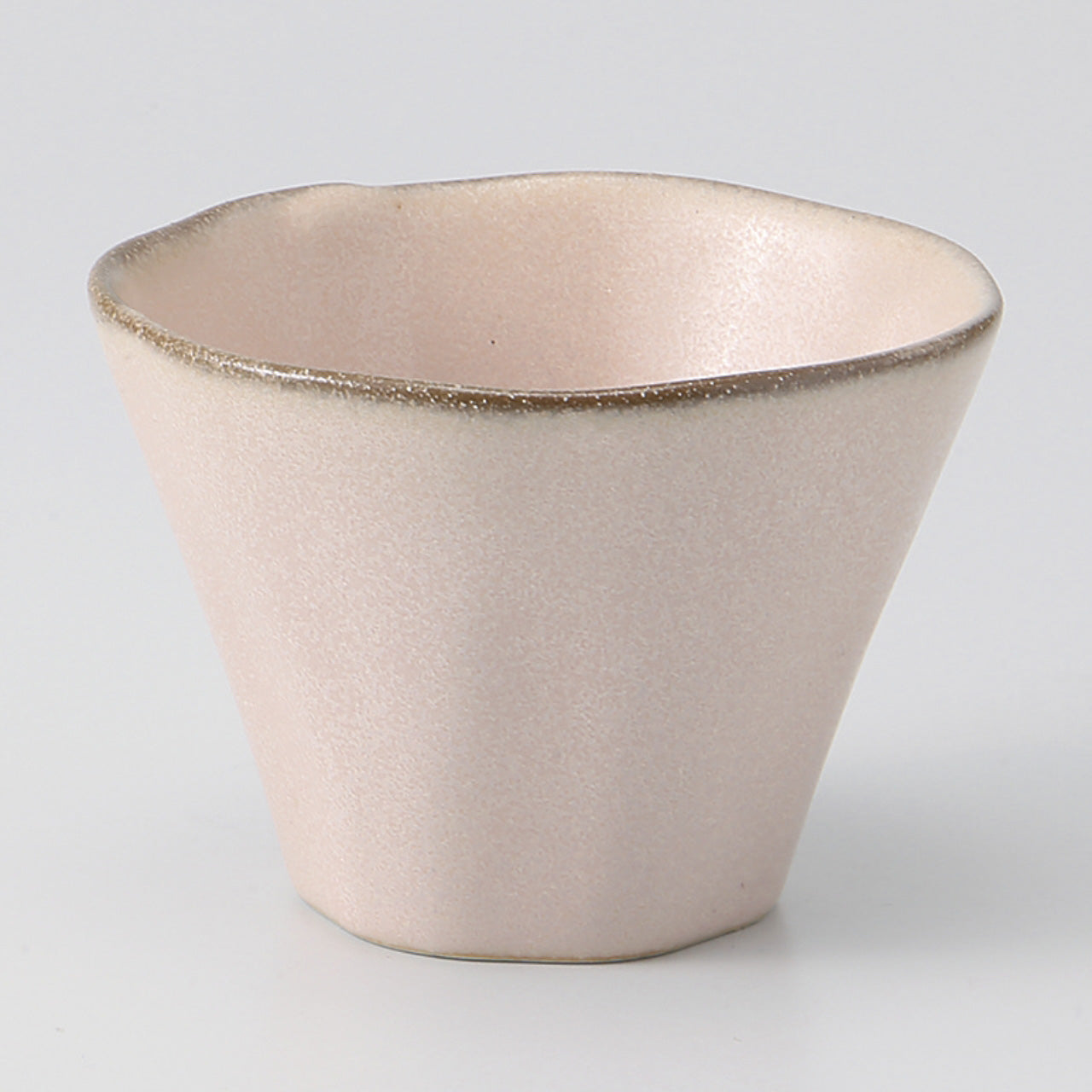 ピンク 反小鉢 8.5×6cm