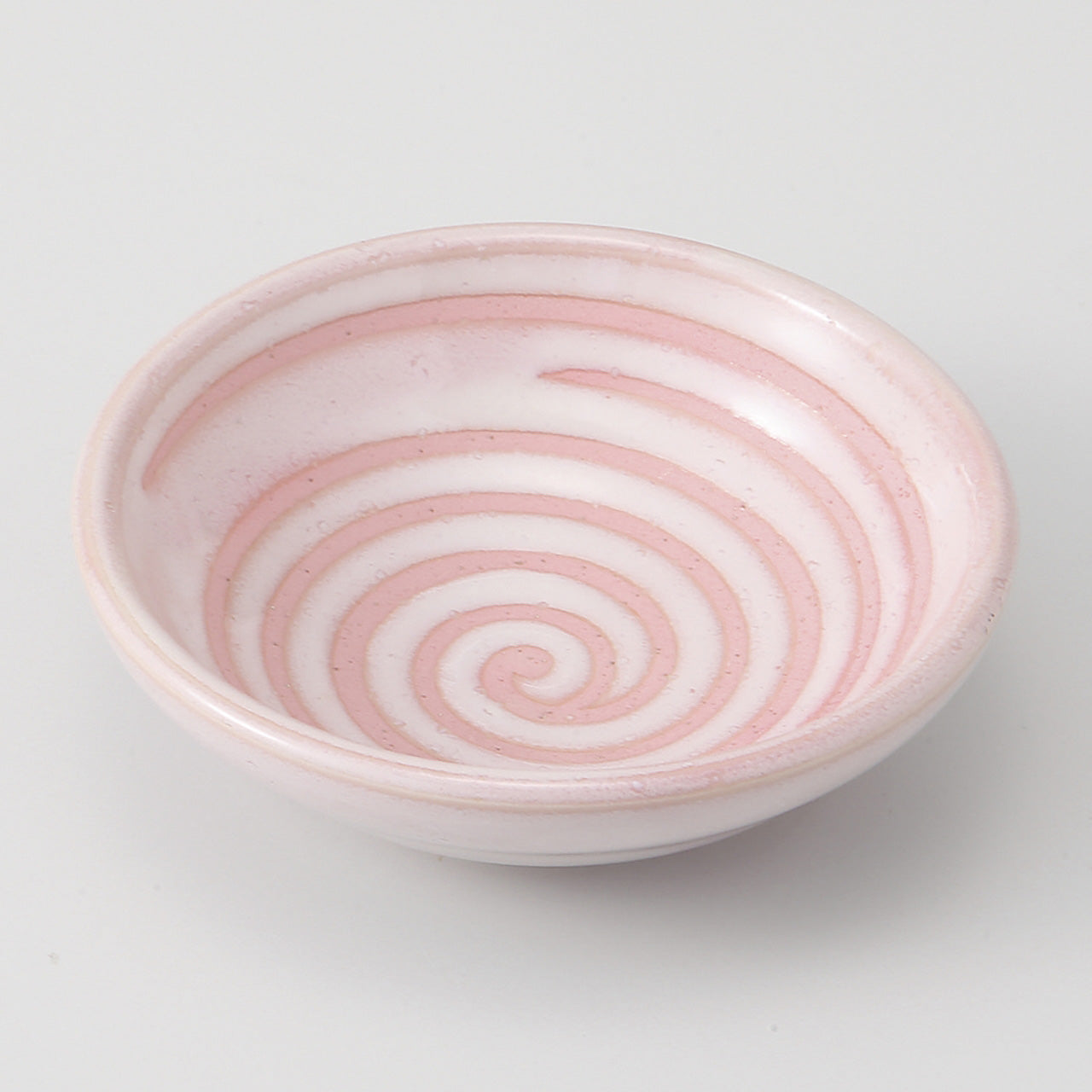 ピンクうず 3寸皿 8.2×2.5cm