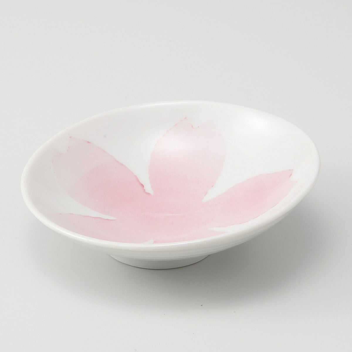 ピンク吹桜 楕円小鉢 12.3×3.8cm