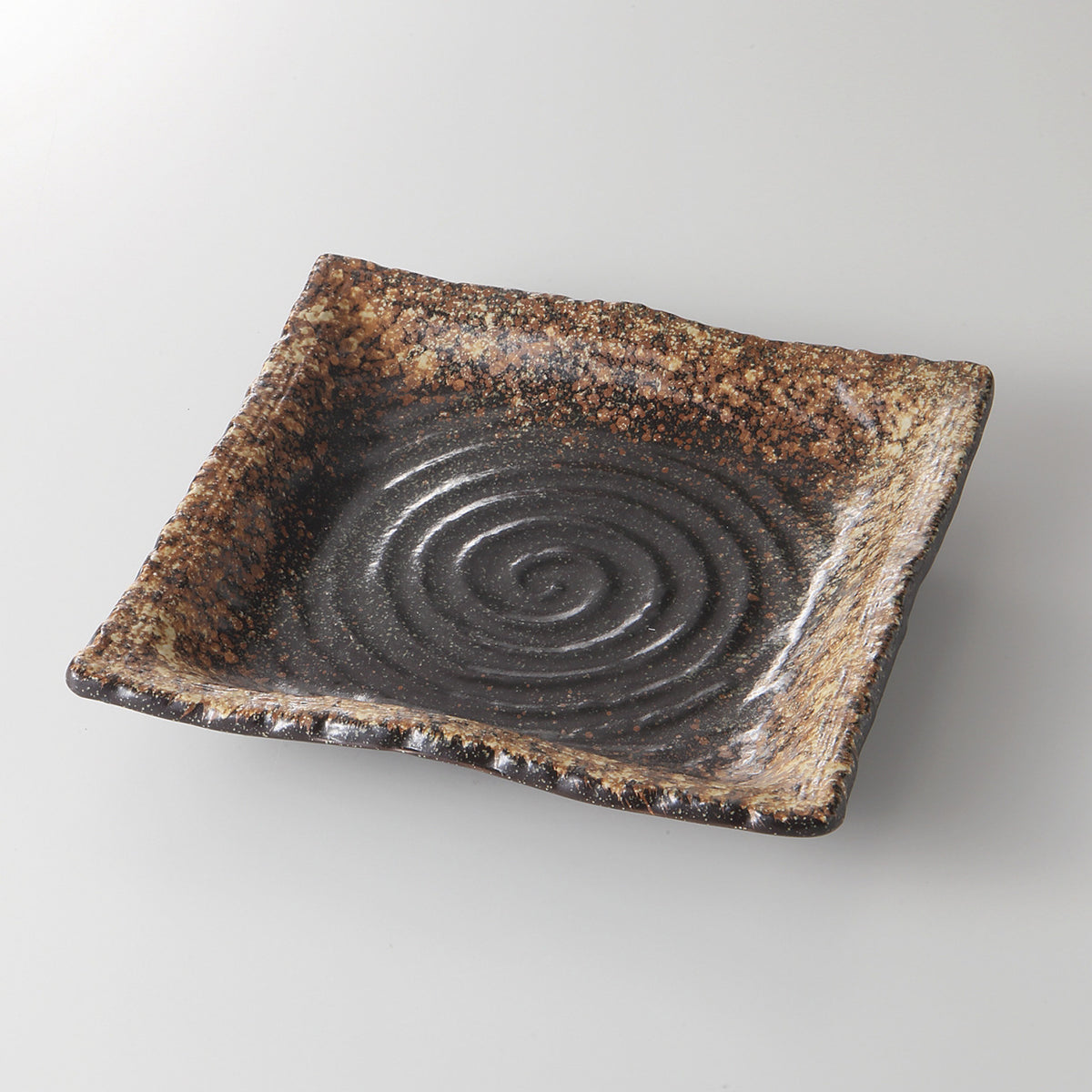 黄砂 正角皿(小) 17.5×3cm
