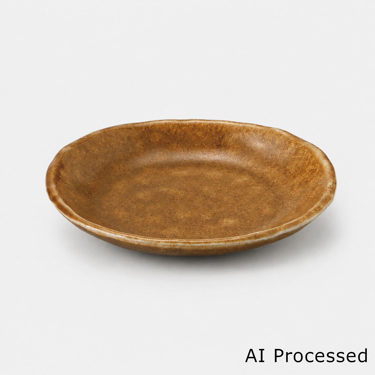 黄瀬戸 楕円小皿 11×9.3×1.8cm