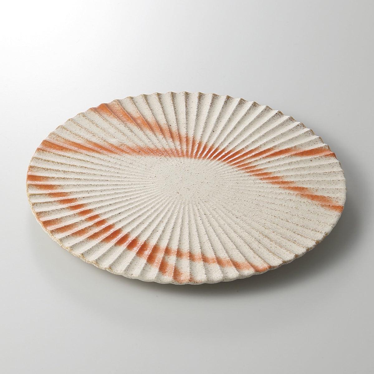 火だすき 菊鎬丸皿(小) 16.7×1.5cm