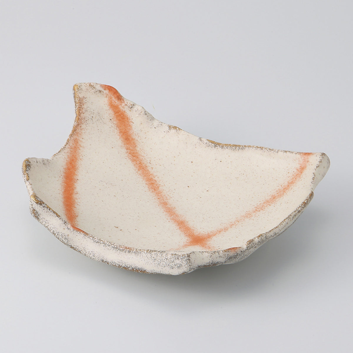火だすき ちぎり角皿 21×16×5.2cm