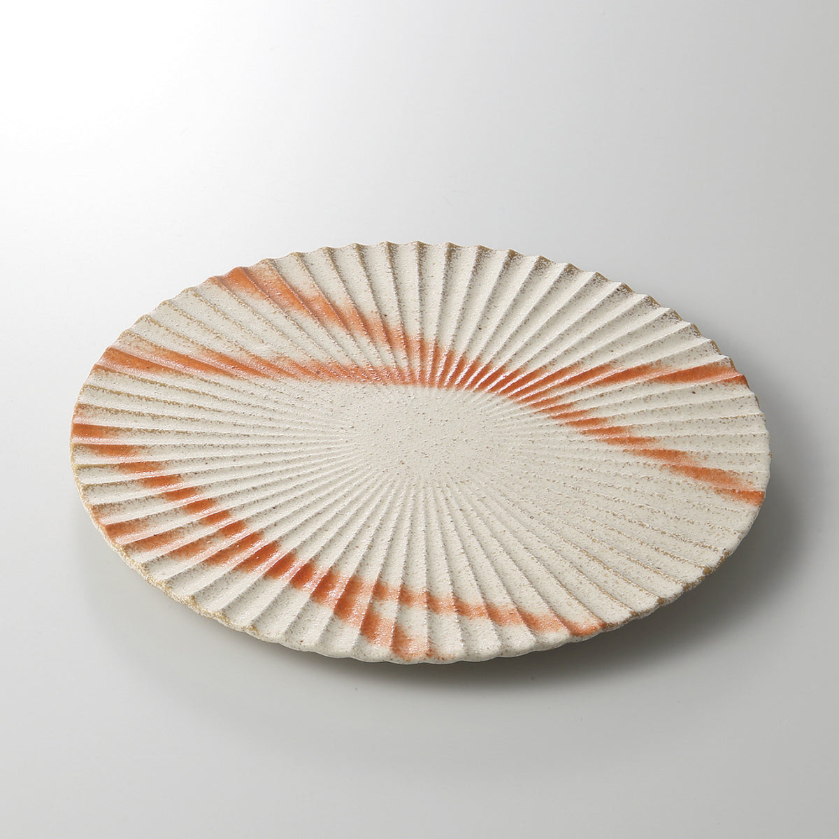 火だすき 菊鎬丸皿(大) 24.3×1.7cm