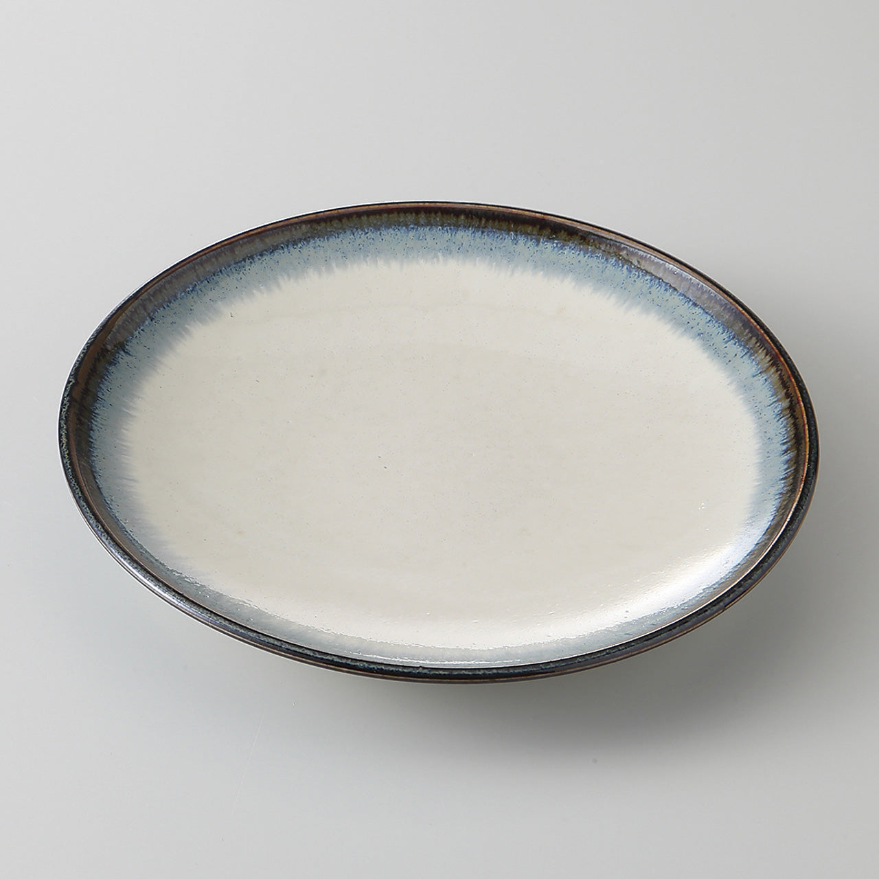 均窯錆流し 5.0皿 16.5×2.5cm