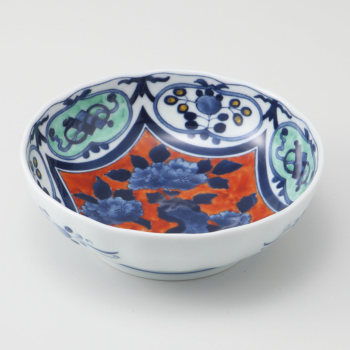 錦岩牡丹 多用鉢 16.5×5.5cm