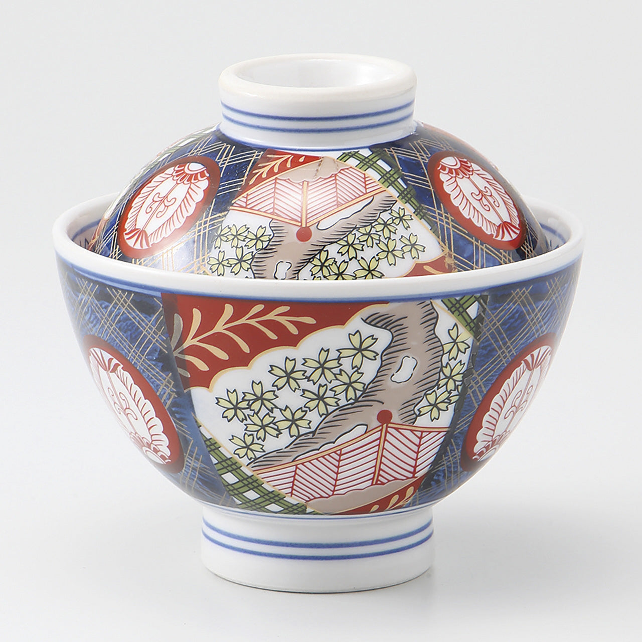 錦小桜 4.3丸蓋丼 13×8.5cm