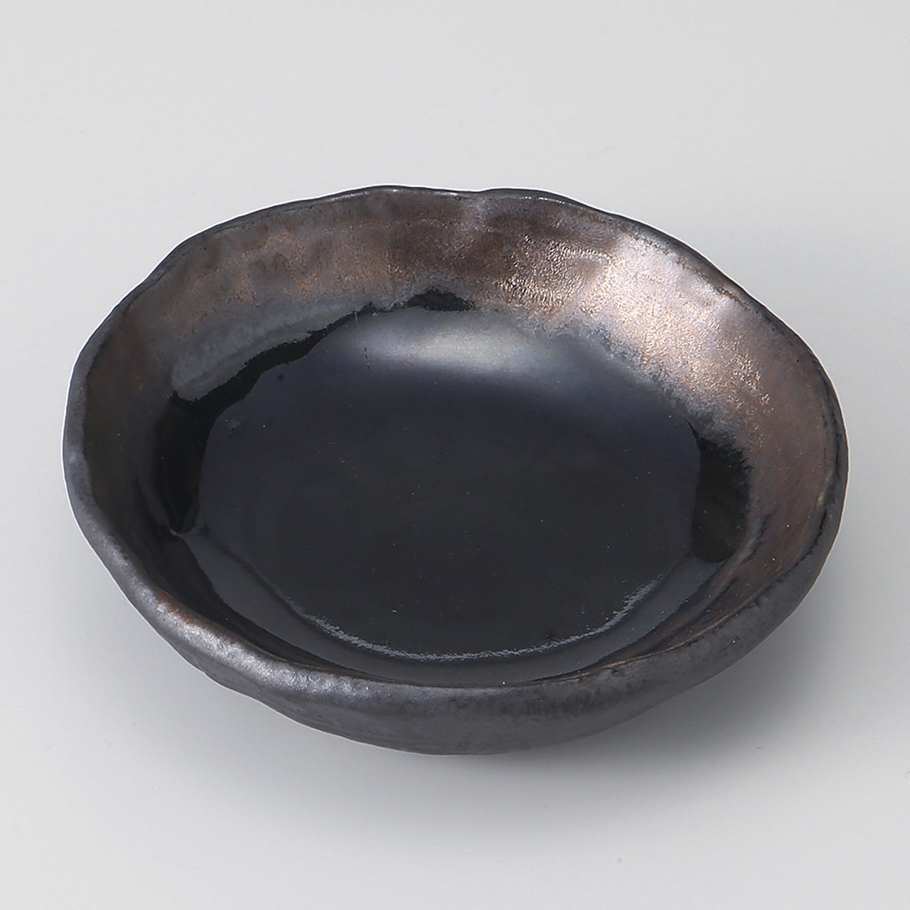 金彩天目 コルク小皿 11.5×11×2.7cm