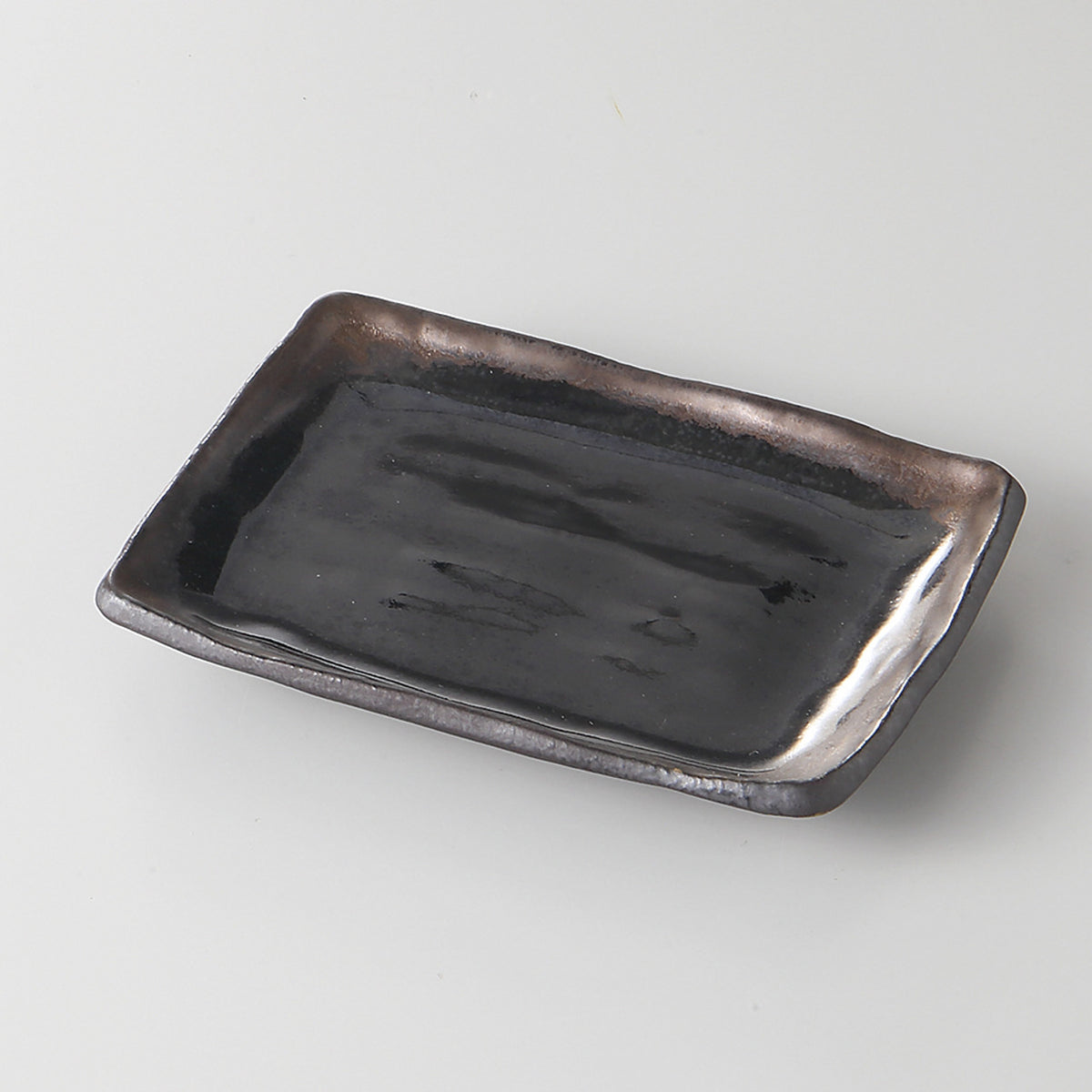 金彩天目 のり皿 14.5×11×2cm