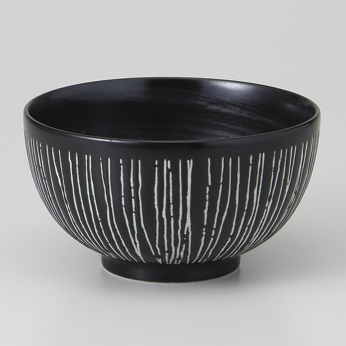 黒彫十草 茶漬碗 13.1×7.3cm