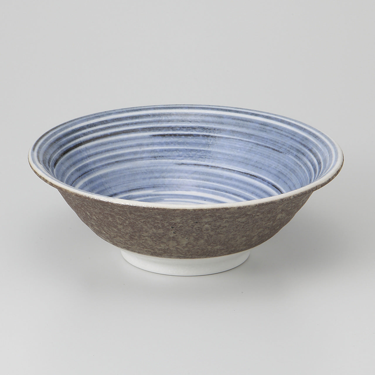 刷毛目岩清水 6.3反和丼 19.5×7cm