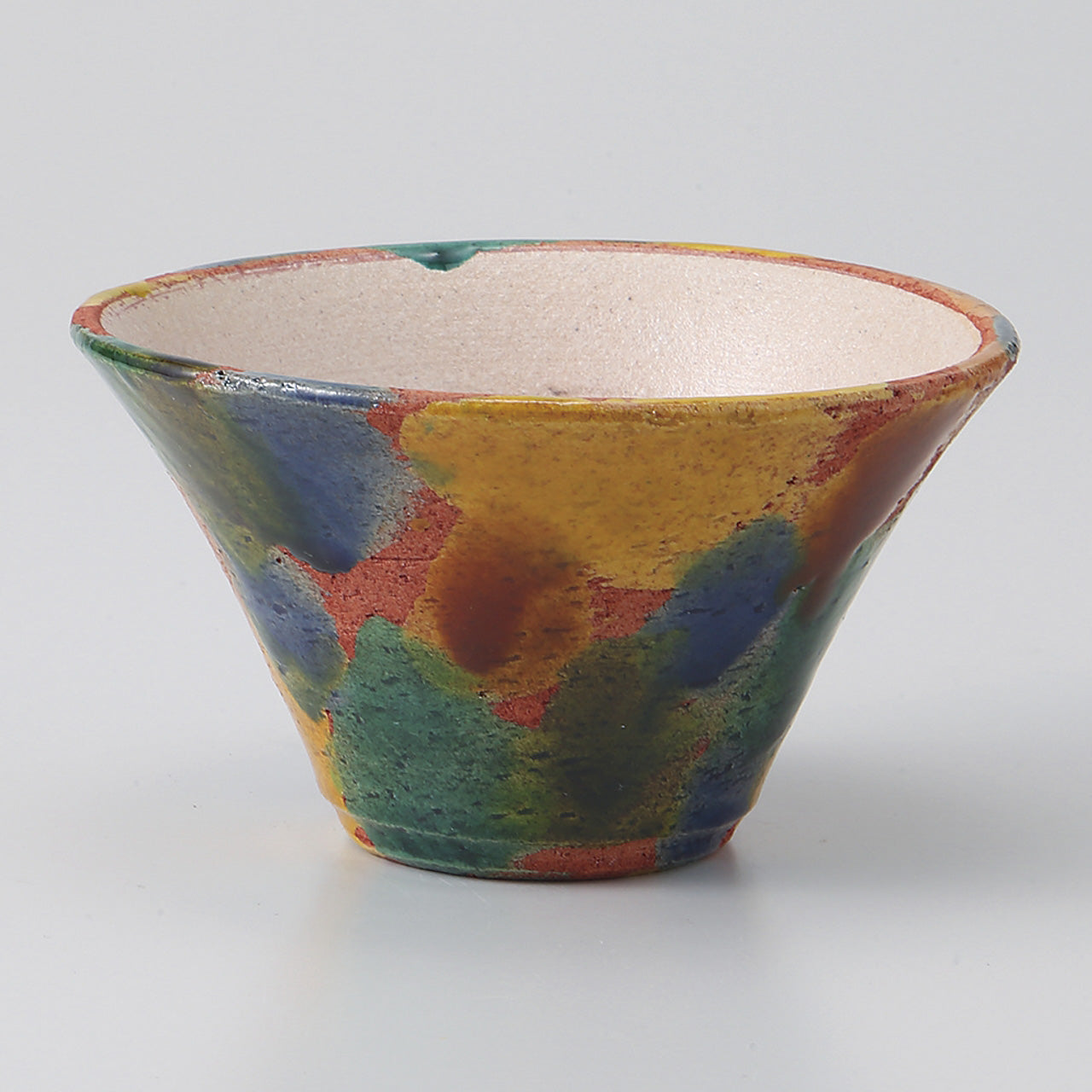 三彩交趾 反小鉢 10×5.7cm