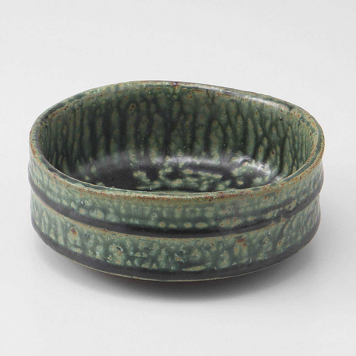 織部 竹節5.5鉢 14.2×5.5cm