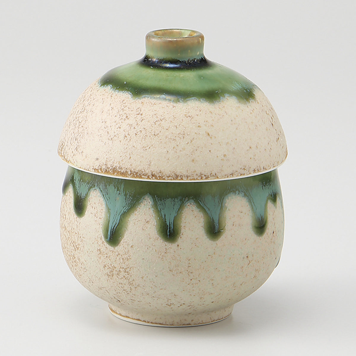 織部流し むし碗 7.5×9.3cm