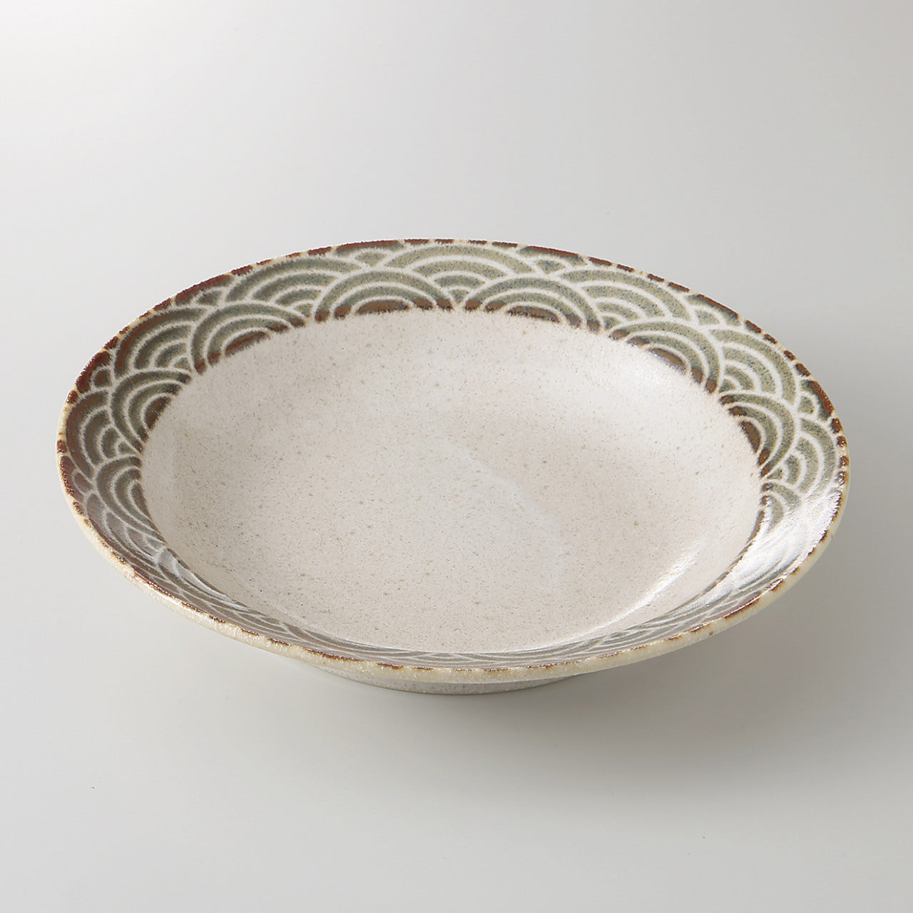 青海波 リム7.0深皿 21.4×4.2cm