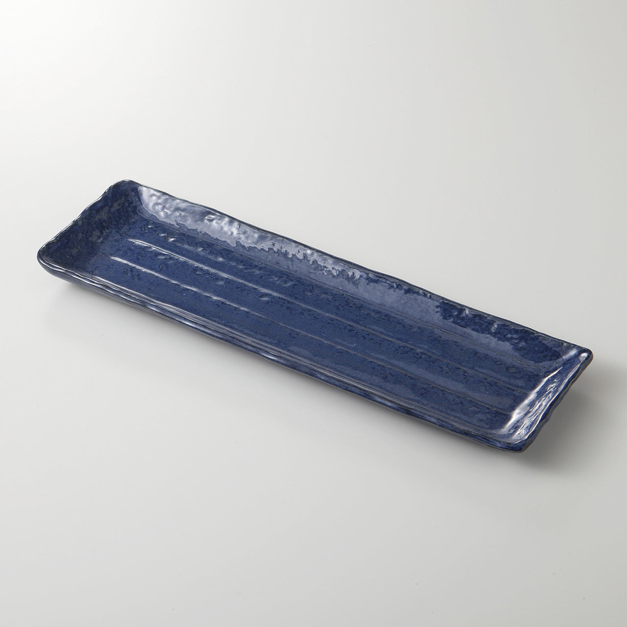 青窯変 長角皿 32.8×10.5×2.3cm