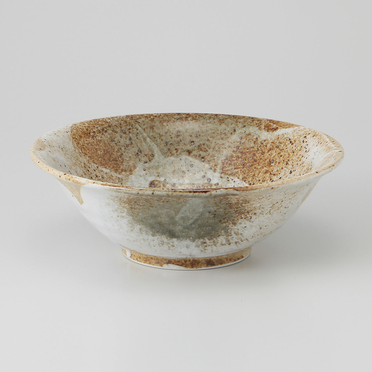 雪志野 6.3反和丼 19.5×7cm