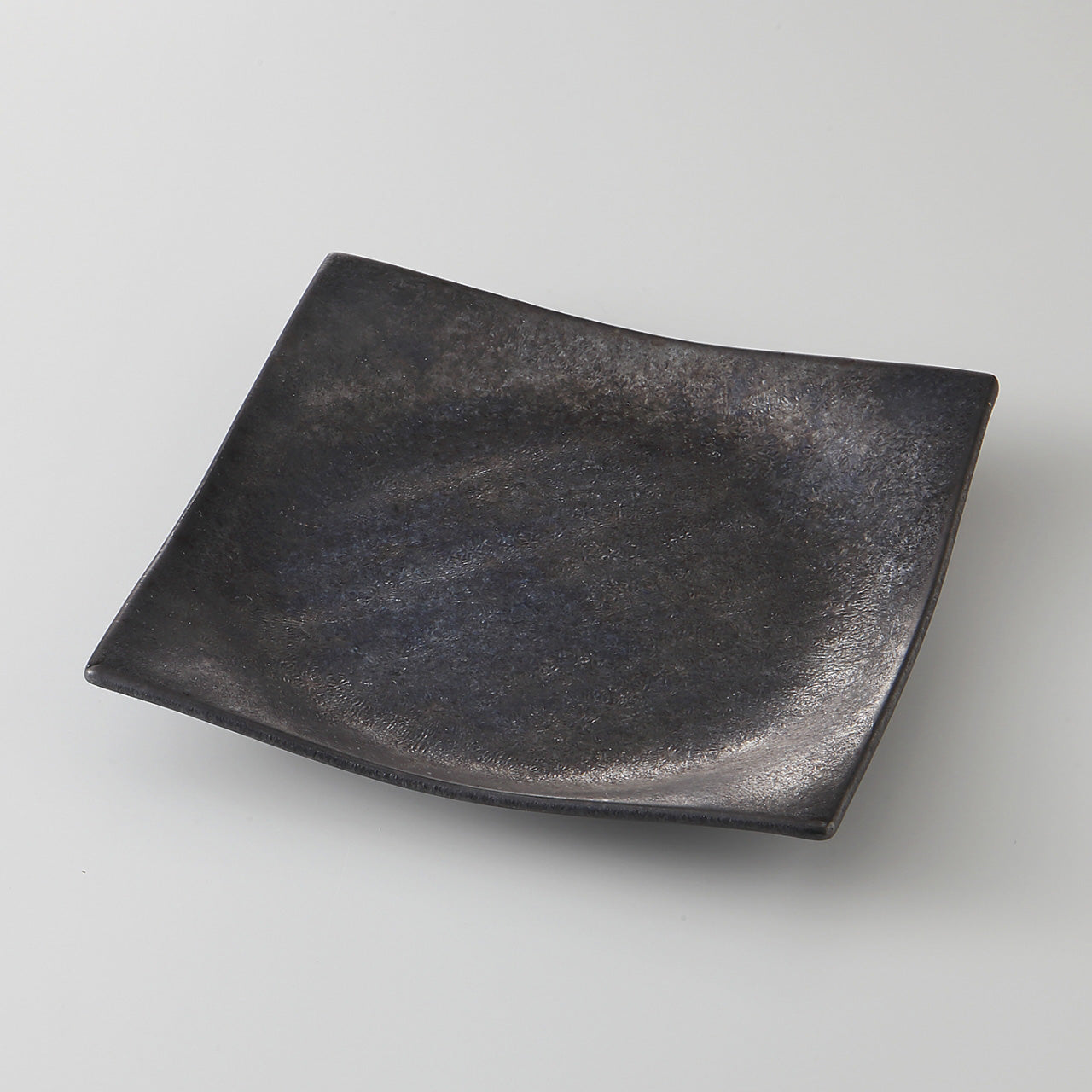 炭窯変 正角5.5皿 16.8×16.8×3cm