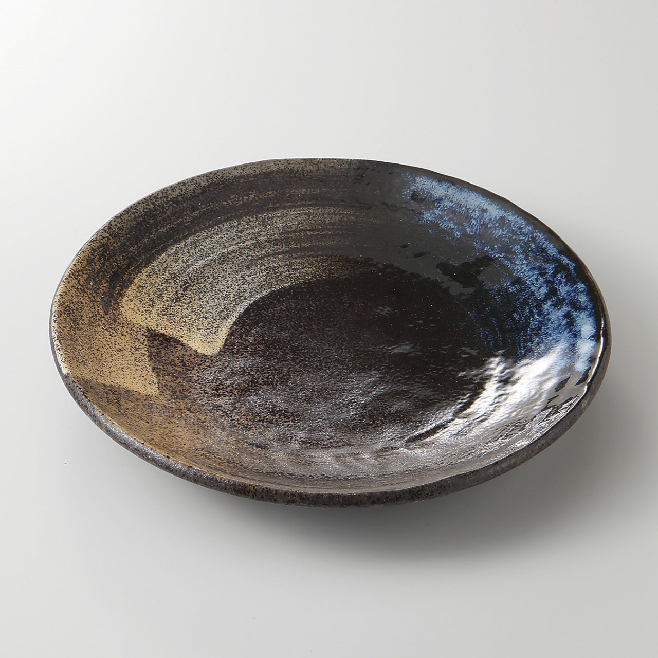 唐津刷毛目 手びねり8.0皿 24.2×3.5cm