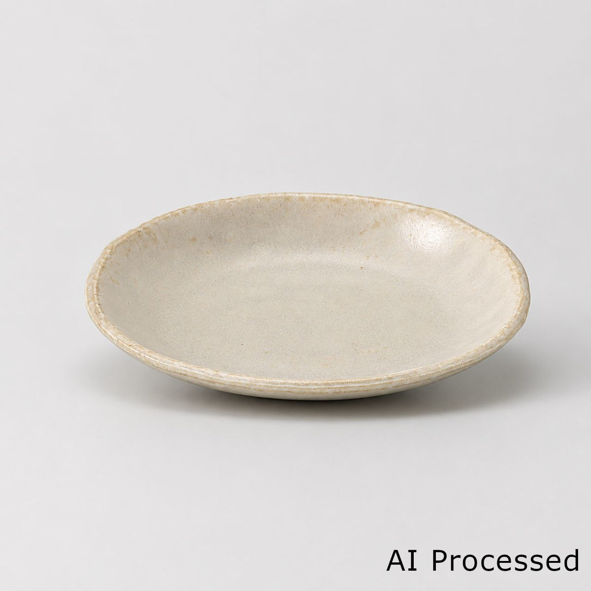 白均窯 楕円小皿 11×9.3×1.8cm