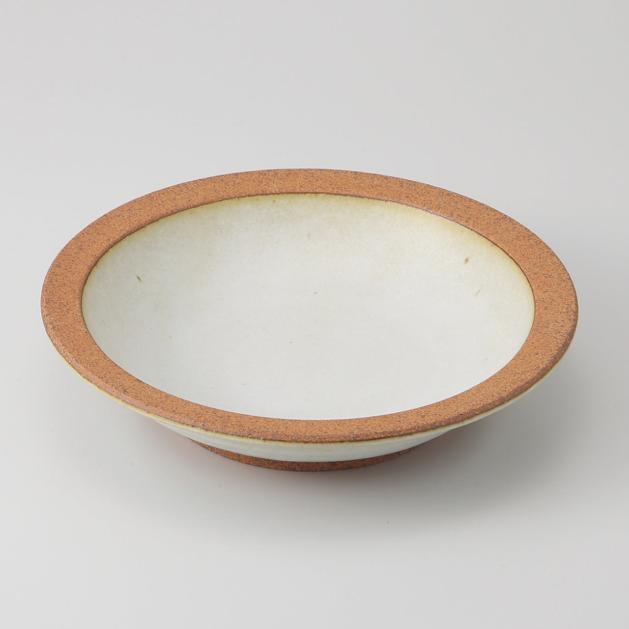 白唐津 7寸リム深皿 22.8×5cm